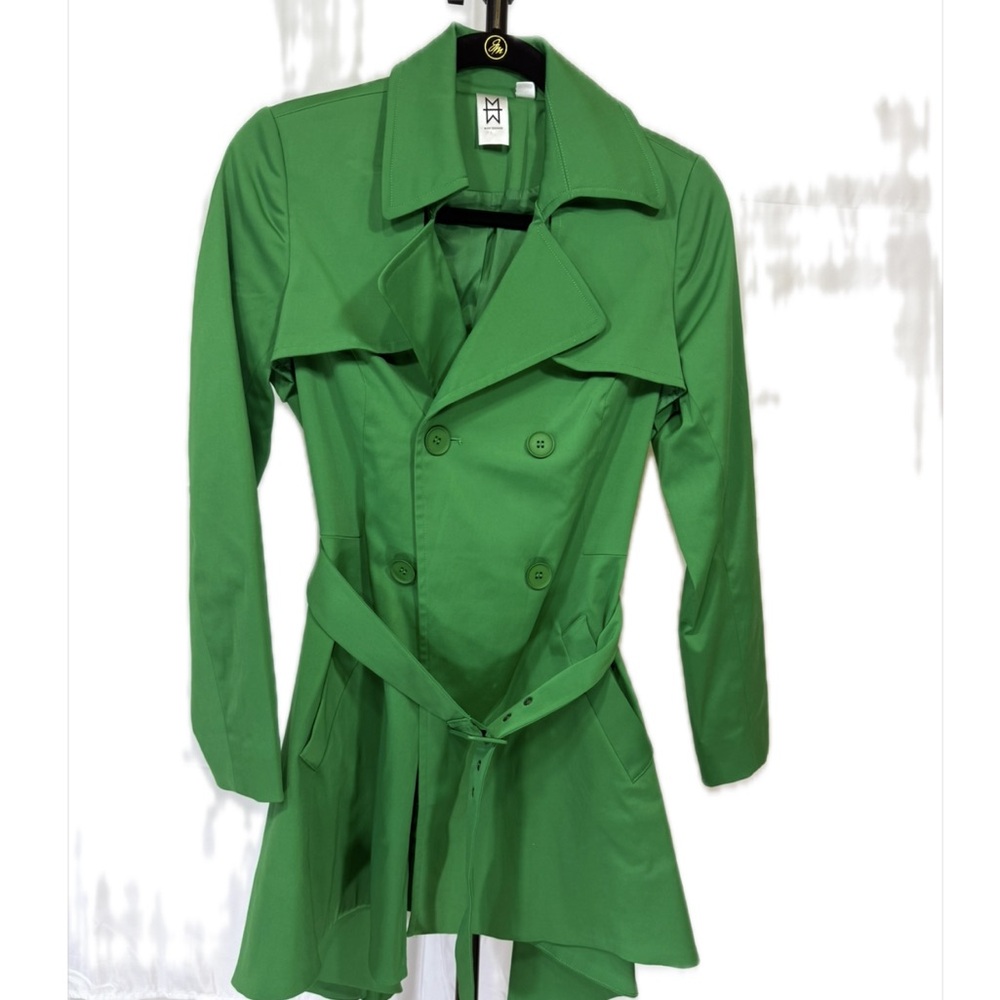 Marc Bouwer Green Trench Coat
